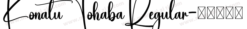KonatuTohabaRegular字体转换