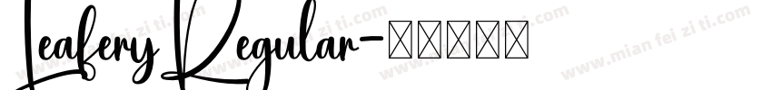 LeaferyRegular字体转换