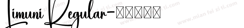 LimuniRegular字体转换