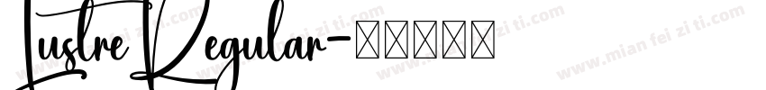 LustreRegular字体转换