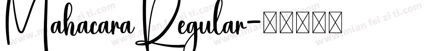 MahacaraRegular字体转换