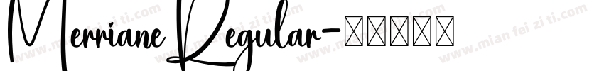 MerrianeRegular字体转换
