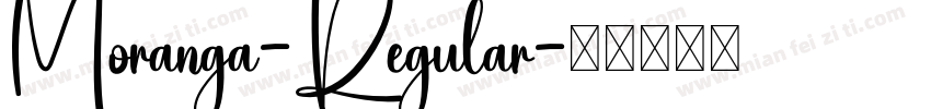 Moranga-Regular字体转换