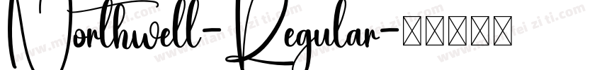 Northwell-Regular字体转换