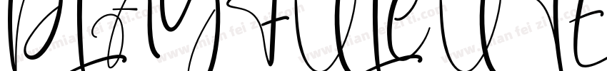 PLAYFULCUTERegular字体转换