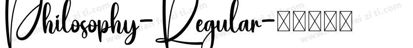 Philosophy-Regular字体转换