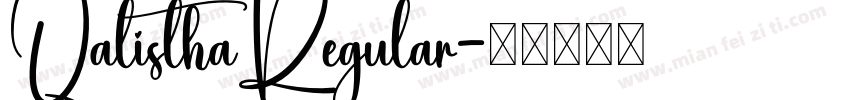 QalisthaRegular字体转换