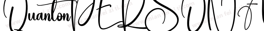 QuantonPERSONALUSEONLY-Regular字体转换