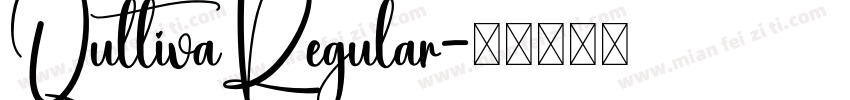 QultivaRegular字体转换