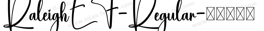 RaleighEF-Regular字体转换