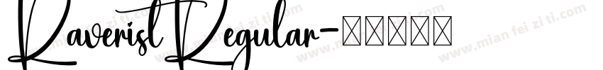 RaveristRegular字体转换