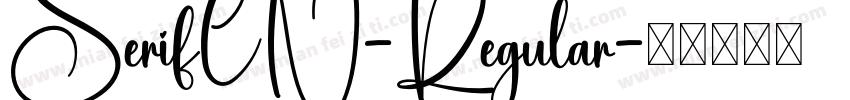 SerifCN-Regular字体转换