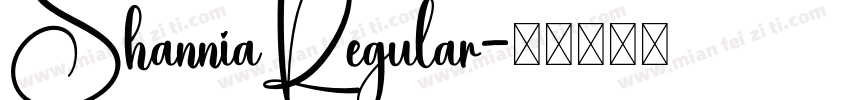 ShanniaRegular字体转换