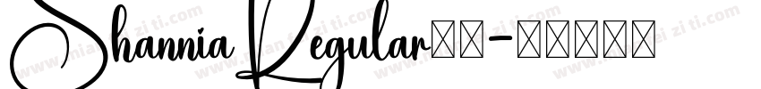 ShanniaRegular在线字体转换