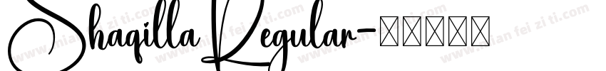 ShaqillaRegular字体转换