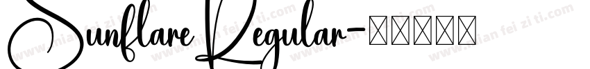 SunflareRegular字体转换 SunflareRegular字体转换