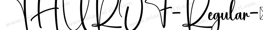 THUROF-Regular字体转换