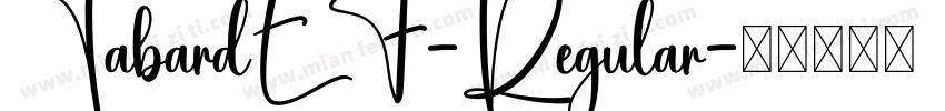 TabardEF-Regular字体转换