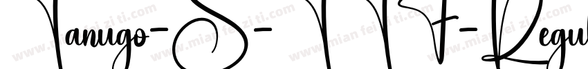 Tanugo-S-TTF-Regular字体转换