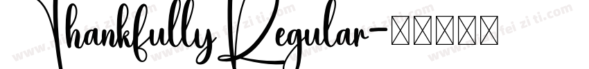 ThankfullyRegular字体转换