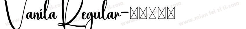 VanilaRegular字体转换