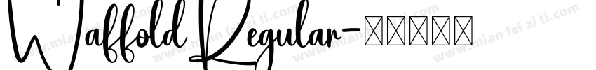 WaffoldRegular字体转换