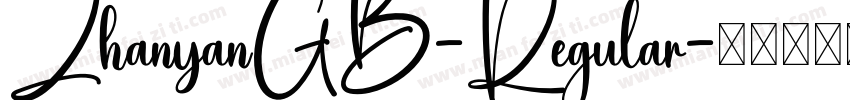 ZhanyanGB-Regular字体转换