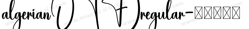 algerianOTF)regular字体转换