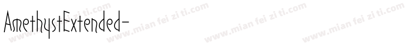 AmethystExtended字体转换