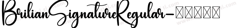 BrilianSignatureRegular字体转换