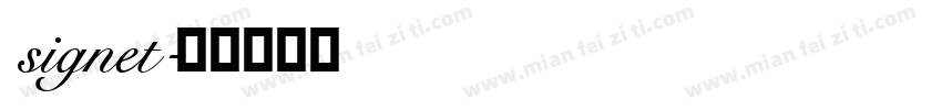 signet字体转换