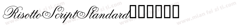 RisottoScriptStandard字体转换