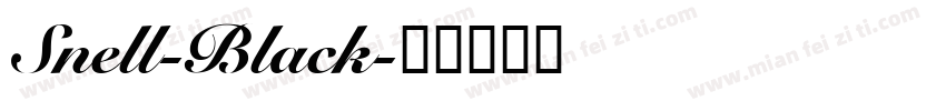 Snell-Black字体转换