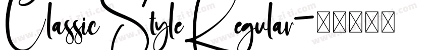 ClassicStyleRegular字体转换