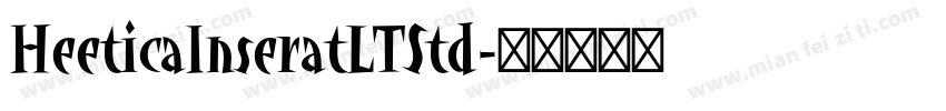 HeeticaInseratLTStd字体转换