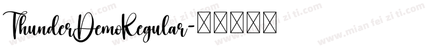 ThunderDemoRegular字体转换