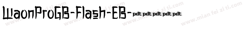 WaonProGB-Flash-EB字体转换