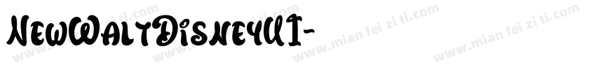 NewWaltDisneyUI字体转换