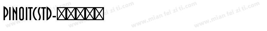 PinoITCStd字体转换