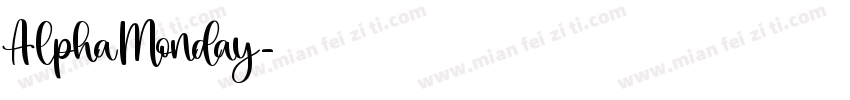 AlphaMonday字体转换
