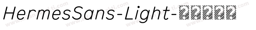 HermesSans-Light字体转换