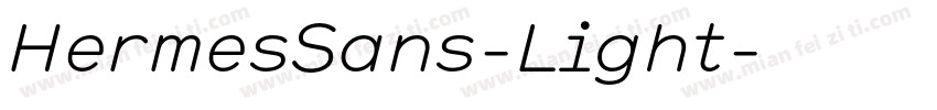 HermesSans-Light字体转换