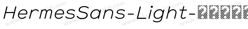 HermesSans-Light字体转换