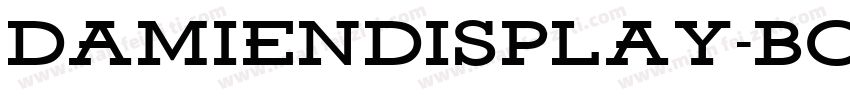 DamienDisplay-Bold字体转换