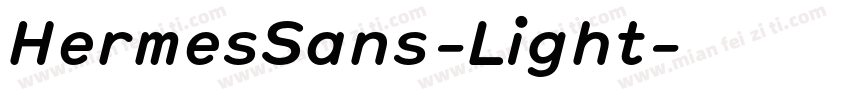 HermesSans-Light字体转换