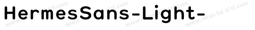 HermesSans-Light字体转换