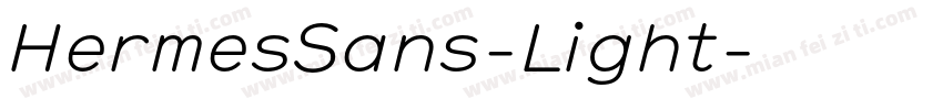 HermesSans-Light字体转换
