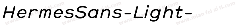 HermesSans-Light字体转换