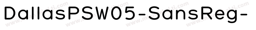 DallasPSW05-SansReg字体转换