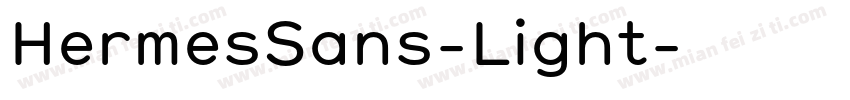 HermesSans-Light字体转换